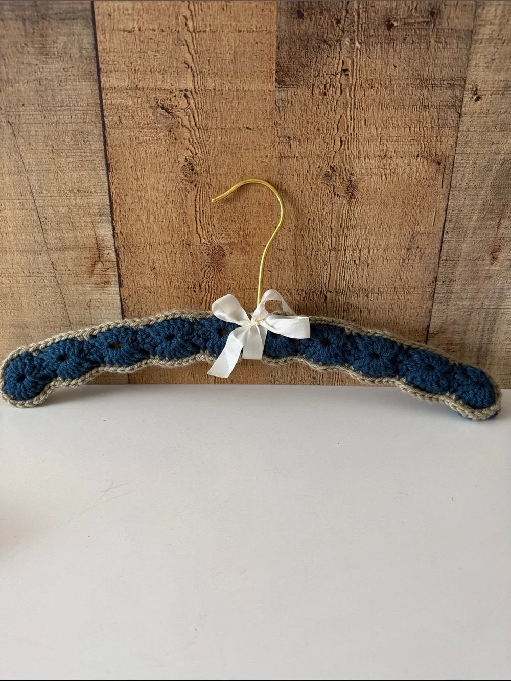 Vintage Crocheted Padded Hangers- Set of 3